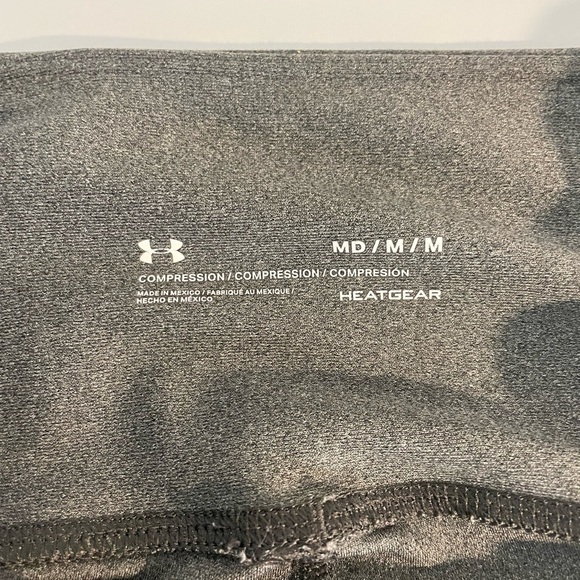 Under Armour Womens Gray Compression Leggings Cutouts Workout Medium M - Picture 4 of 7